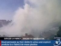 Slatina: Doi răniţi într-o explozie la o fabrică de plastice
