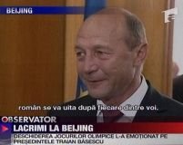 În ton cu alegerile, Traian Băsescu varsă lacrimi şi la Olimpiadă