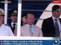 Băsescu: De Ziua Marinei, vă urez la mulţi ani, putere şi curaj!