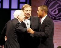 Obama şi McCain s-au întâlnit pentru prima dată în campania electorală