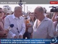 Sorin Oprescu, Dacian Cioloş şi Călin Popescu Tăriceanu au vizitat noile pieţe volante