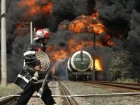 Georgia. Un tren care transporta combustibil a explodat la vest de oraşul Gori