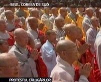 Coreea de Sud. Zeci de mii de călugări budişti au protestat faţă de preşedintele republicii