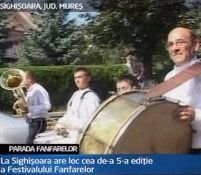 La Sighişoara are loc a cincea ediţie a Festivalului Fanfarelor