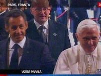 Sarkozy, adeptul declarat al ?laicismului pozitiv?,  l-a primit pe Papa Benedict al XVI-lea 