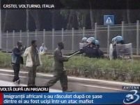 Italia. Imigranţii africani s-au răsculat după ce şase dintre ei au fost ucişi într-un atac mafiot