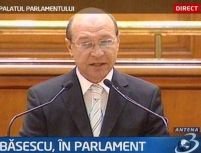 Băsescu, la Parlament: România are două deficienţe, democraţia şi alocarea resurselor