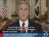 Bush: Economia americană e în pericol! Fără măsuri imediate, intrăm în panică financiară