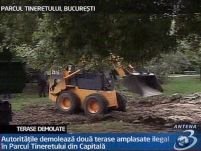 Sorin Oprescu demolează terasele din Parcul Tineretului