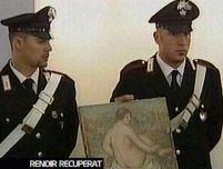 Un tablou semnat Renoir, dispărut de 33 de ani, a fost recuperat de poliţie