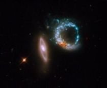 Coliziunea dintre două galaxii, fotografiată cu telescopul Hubble