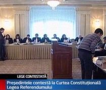 Traian Băsescu a contestat la Curtea Constituţională Legea referendumului 