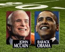 Obama şi McCain, faţă în faţă la un meci de fotbal american
