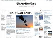 Se retrag trupele americane din Irak, a anunţat ediţia falsă a New York Times