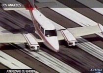 Aterizare cu emoţii pe un aeroport de lângă Los Angeles (VIDEO)