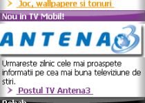 Antena 3, live pe telefonul mobil, pentru abonaţii Vodafone