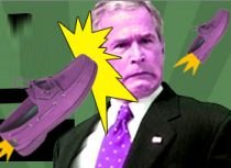 Loveşte-l pe Bush cu pantofii - noul joc care face furori pe internet