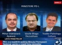 Surse: Lista miniştrilor PDL agreaţi de Traian Băsescu 