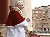 Papa Benedict al XVI-lea a rostit tradiţionala urare de Crăciun ?Urbi et Orbi?