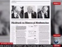Jurnalul Naţional: Făcătură cu Iliescu şi Hrebenciuc