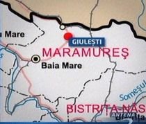 DN 18, blocat în dreptul localităţii Giuleşti din Maramureş, după ce râul Mara a ieşit din albie