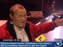 Cristian Ţânţăreanu, implicat într-un accident în lanţ, lângă Otopeni