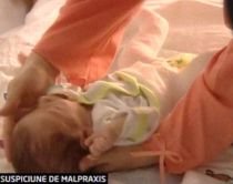 Fractură de femur la un nou născut, tratată cu comprese reci la spitalul Sf. Andrei din Galaţi