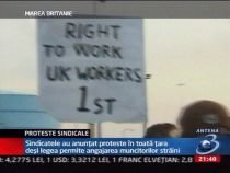 Proteste în Scoţía şi Ţara Galilor, împotriva muncitorilor italieni şi portughezi