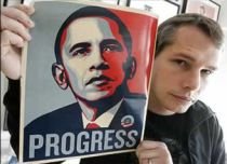 Creatorul posterului - simbol al campaniei lui Obama, arestat pentru inscripţionarea de graffiti