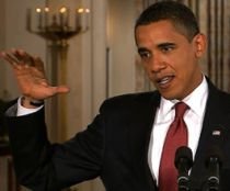 Prima conferinţă de presă a lui Obama: economie şi război

