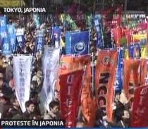 Proteste ample la Tokio. Japonezii cer salarii mai mari şi locuri de muncă sigure
