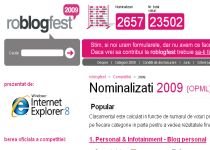 Premiile blogosferei româneşti. Vezi câştigătorii RoBlogfest 2009
