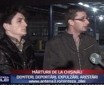 Jurnaliştii Antena 3, urmăriţi în Republica Moldova, s-au întors în ţară (VIDEO)