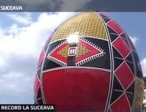 Un ou-gigant încondeiat, construit în centrul Sucevei, a intrat în Cartea Recordurilor (VIDEO)