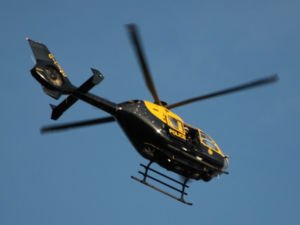 Romii nomazi au distrus un elicopter al poliţiei britanice