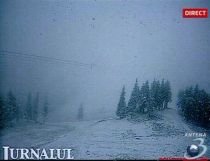 Zăpadă la Poiana Braşov. Vezi prognoza meteo pentru week-end