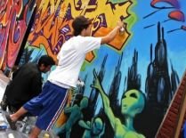 Festival de graffiti în Argentina. Unele lucrări s-au vândut cu mii de dolari