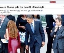 Obama, surprins în timp ce-i admiră formele unei brazilience la Summit-ul G8 (FOTO)