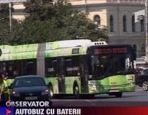 Autobuz verde, testat în Capitală. Vehiculul hibrid are mai multe locuri şi consumă mai puţin (VIDEO)