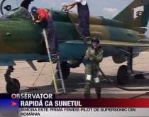 Simona Maierean, prima femeie-pilot de supersonic din România (VIDEO)