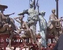 Statuia lui Caragiale, alături de alte 15 personaje turnate în bronz, în centrul Capitalei (VIDEO)