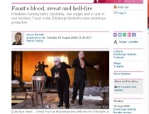 The Guardian: "Faust" al lui Purcărete, cel mai ambiţios spectacol la Edinburgh