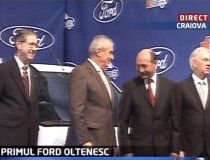 Lansarea Ford: Geoană, lăsat pe tuşă, Băsescu "galant" cu Tăriceanu în locul în care, acum un an, îl critica