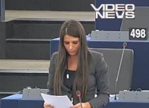 Elena Băsescu, prima intervenţie în Parlamentul European: Discurs de un minut, citit şcolăreşte (VIDEO)
