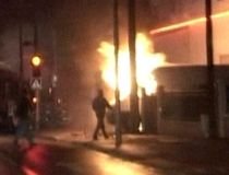 Un autobuz românesc a luat foc în parcare, în apropiere de Roma (VIDEO)