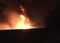 Incendiu puternic, la o fabrică de îmbuteliere a alcoolului din localitatea Baia Sprie