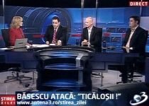 Ştirea Zilei. Băsescu atacă: "Ticăloşii!" 
