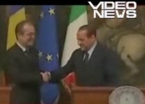 Premierul Italiei, nepoliticos cu Emil Boc (VIDEO)