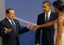 Berlusconi îi face ochi dulci lui Michelle Obama la summitul G20 (VIDEO)