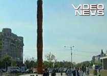 Monument contestat de bucureşteni, inaugurat joi de preşedintele Băsescu (VIDEO)